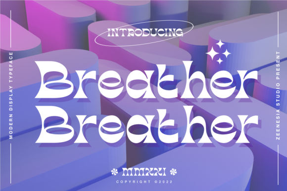 Breather: A Bold Display Font with Retro Energy