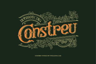 Constreu: A Victorian-Inspired Display Font for Bold Branding