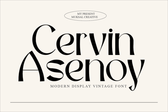 Discovering Cervin Asenoy: A Stylish Font for Custom Designs