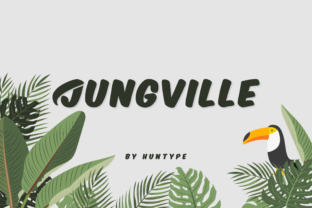 Jungville: A Playful Display Font for Creative Projects